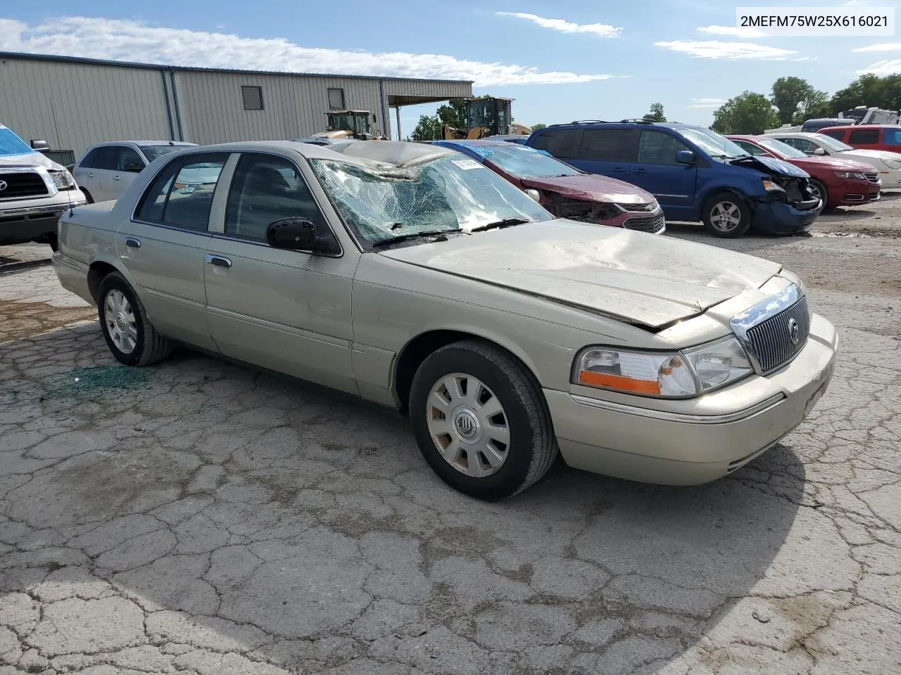 2005 Mercury Grand Marquis Ls VIN: 2MEFM75W25X616021 Lot: 57750794