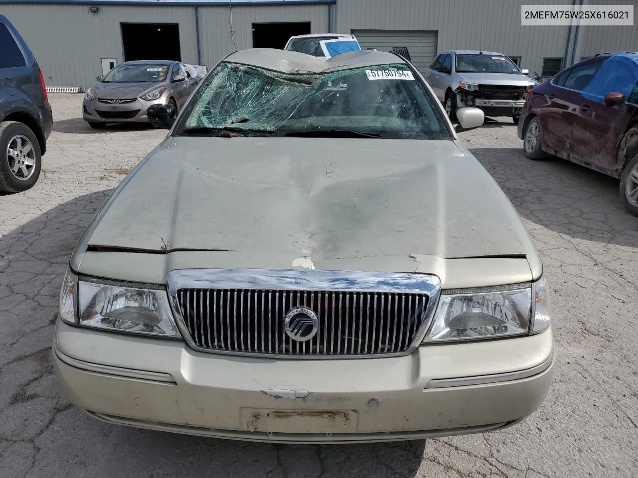 2005 Mercury Grand Marquis Ls VIN: 2MEFM75W25X616021 Lot: 57750794