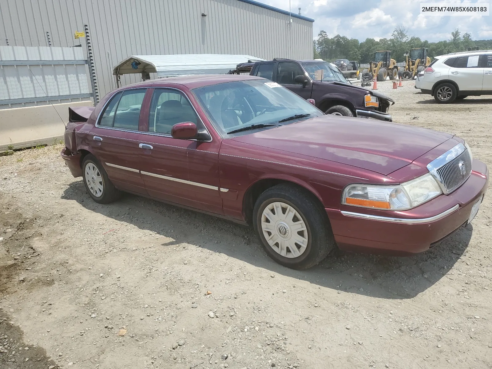 2005 Mercury Grand Marquis Gs VIN: 2MEFM74W85X608183 Lot: 58502704