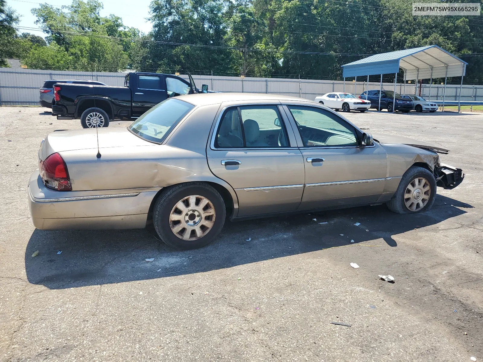 2005 Mercury Grand Marquis Ls VIN: 2MEFM75W95X665295 Lot: 58674954