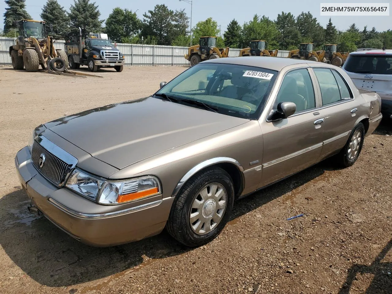 2005 Mercury Grand Marquis Ls VIN: 2MEHM75W75X656457 Lot: 62851504