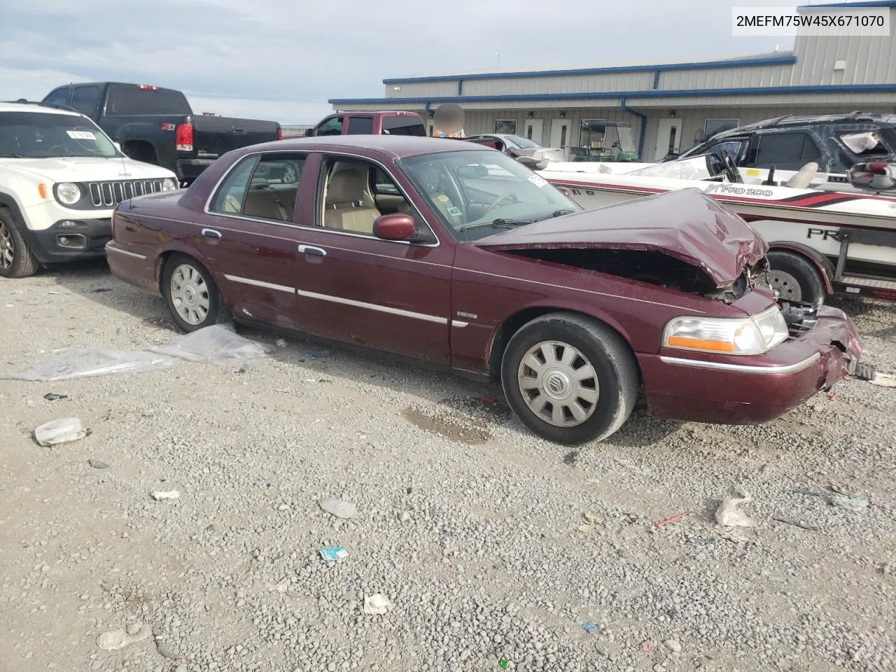 2005 Mercury Grand Marquis Ls VIN: 2MEFM75W45X671070 Lot: 67719964