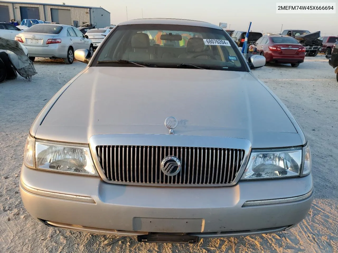 2005 Mercury Grand Marquis Gs VIN: 2MEFM74W45X666694 Lot: 68076204