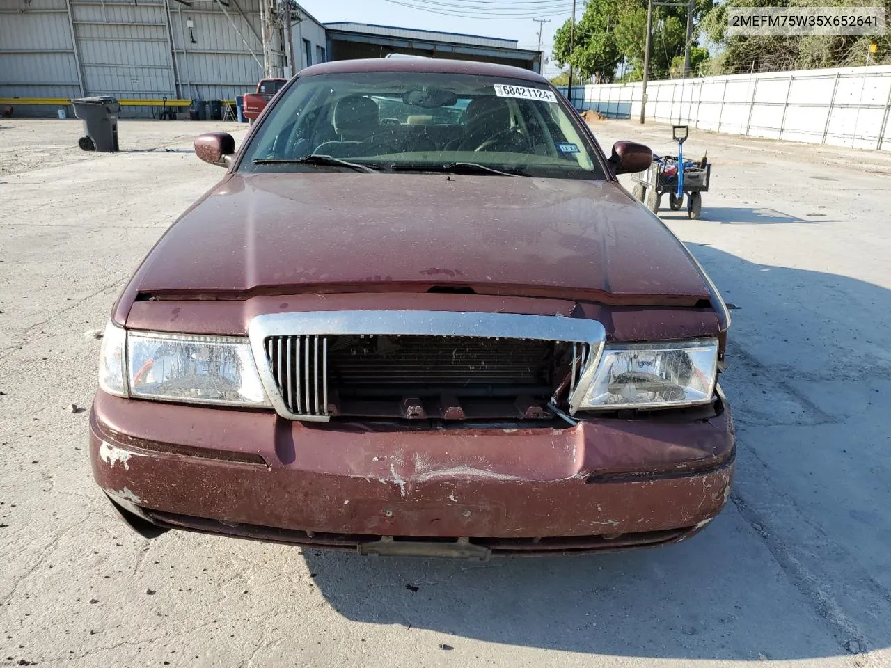 2005 Mercury Grand Marquis Ls VIN: 2MEFM75W35X652641 Lot: 68421124