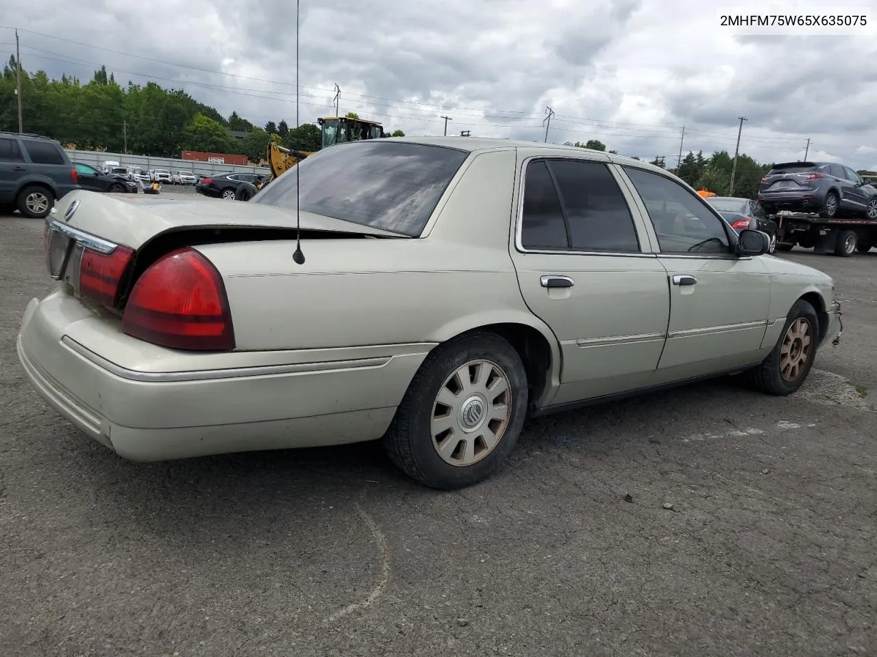 2005 Mercury Grand Marquis Ls VIN: 2MHFM75W65X635075 Lot: 68508834