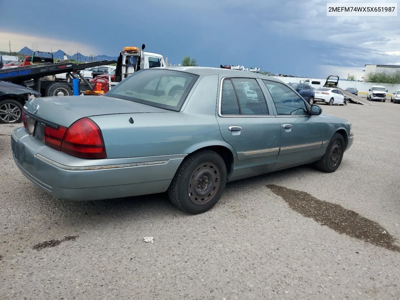 2005 Mercury Grand Marquis Gs VIN: 2MEFM74WX5X651987 Lot: 68558204