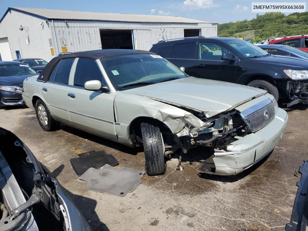 2005 Mercury Grand Marquis Ls VIN: 2MEFM75W95X663658 Lot: 68792404