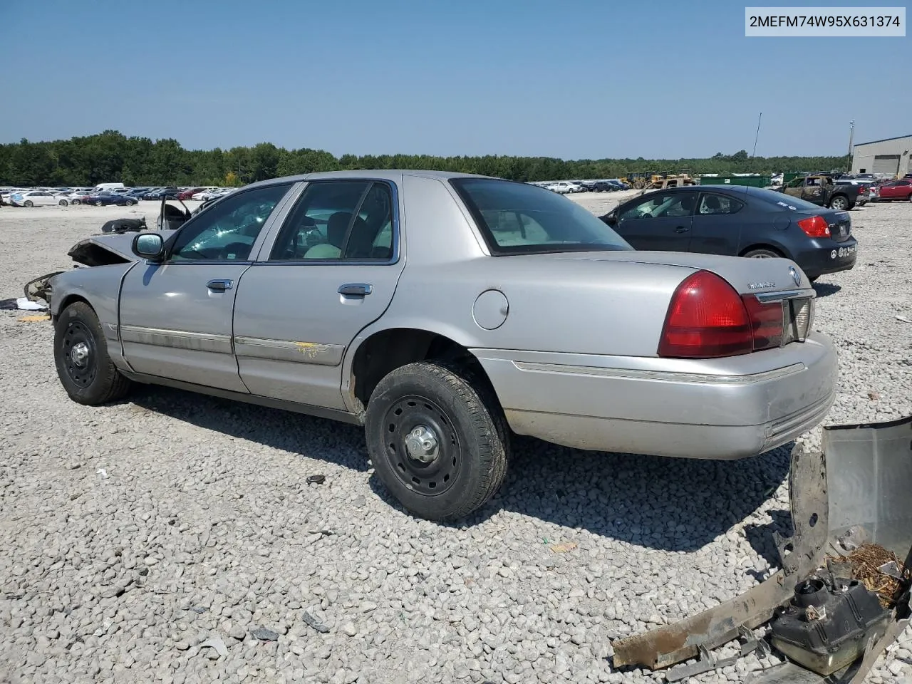 2005 Mercury Grand Marquis Gs VIN: 2MEFM74W95X631374 Lot: 68799504