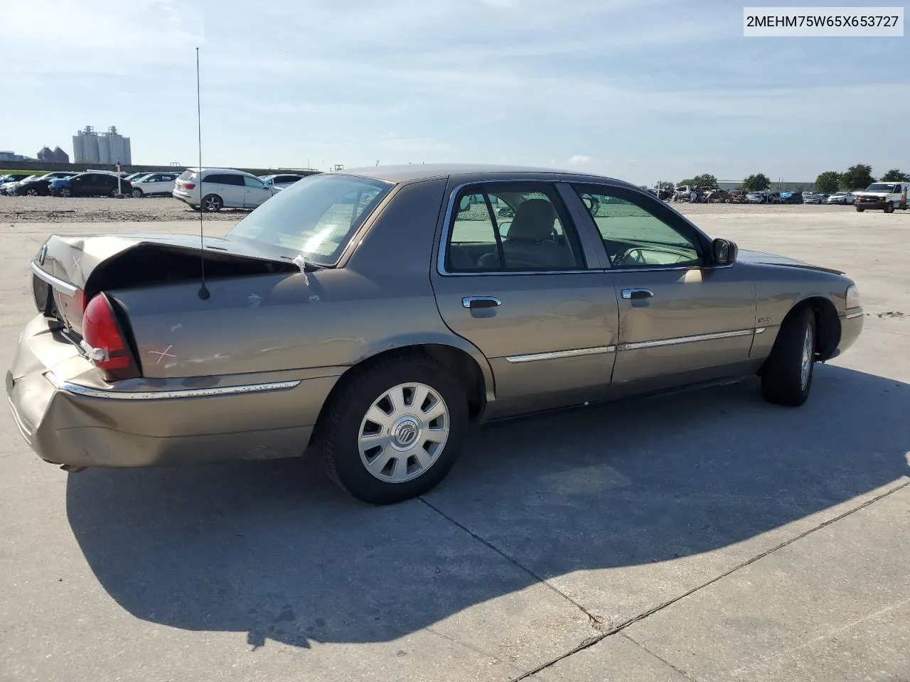 2005 Mercury Grand Marquis Ls VIN: 2MEHM75W65X653727 Lot: 69957114