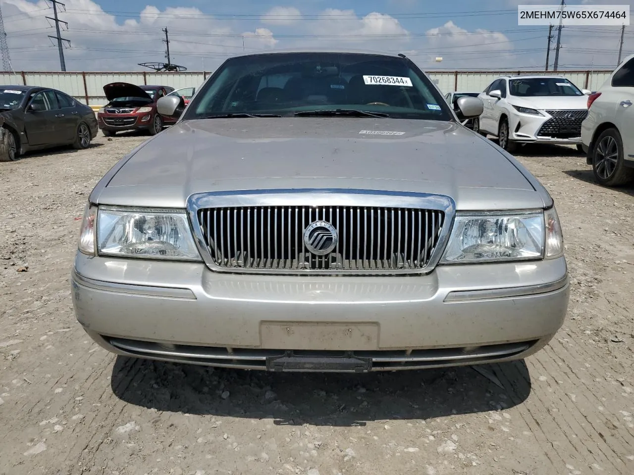 2005 Mercury Grand Marquis Ls VIN: 2MEHM75W65X674464 Lot: 70268344