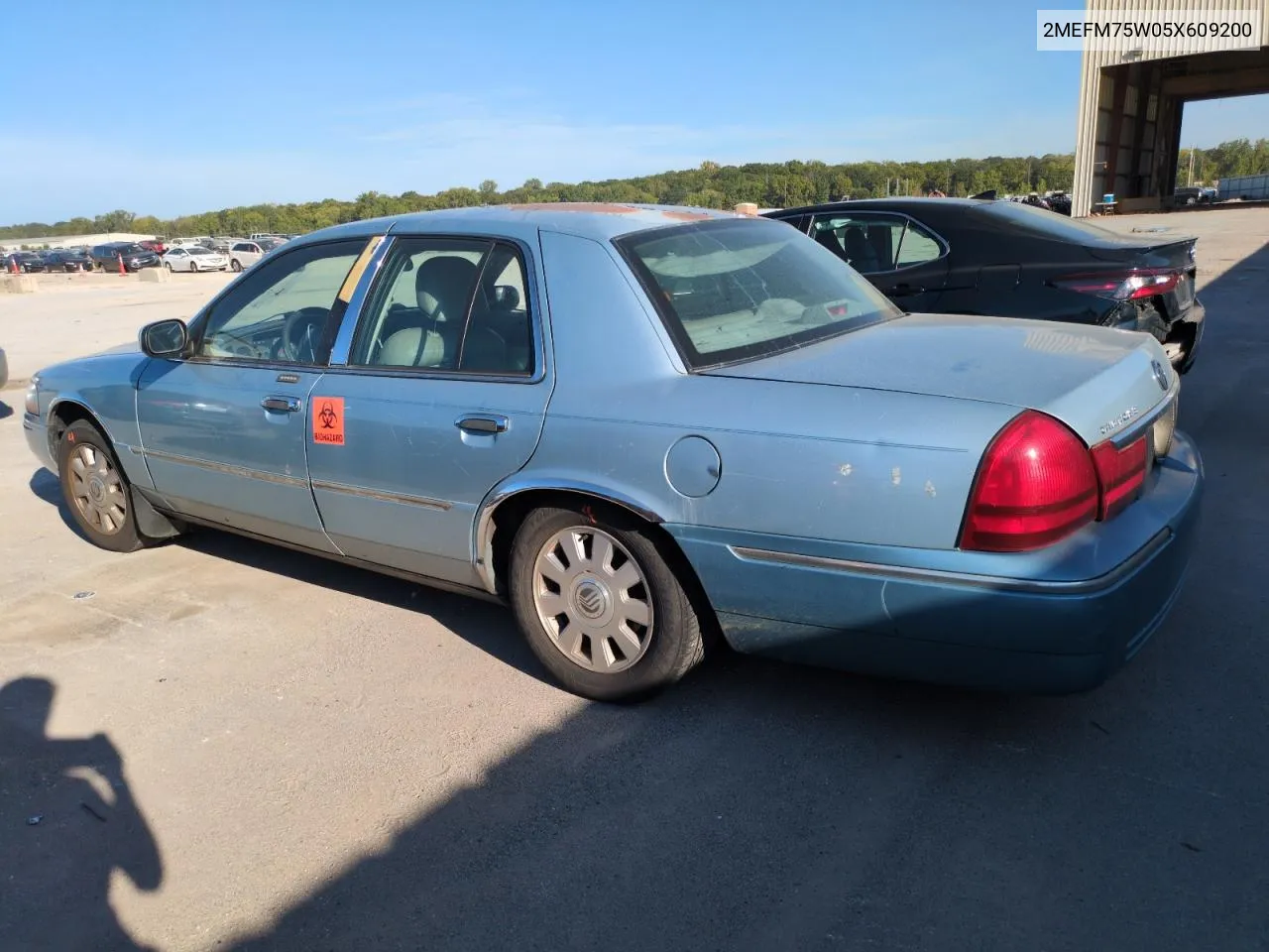 2005 Mercury Grand Marquis Ls VIN: 2MEFM75W05X609200 Lot: 71618394