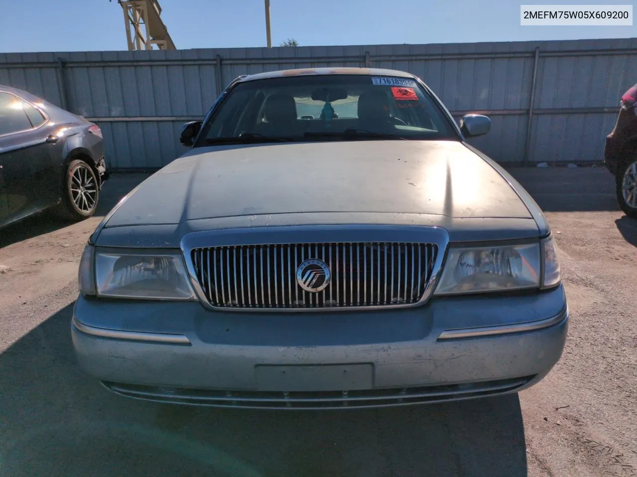 2005 Mercury Grand Marquis Ls VIN: 2MEFM75W05X609200 Lot: 71618394