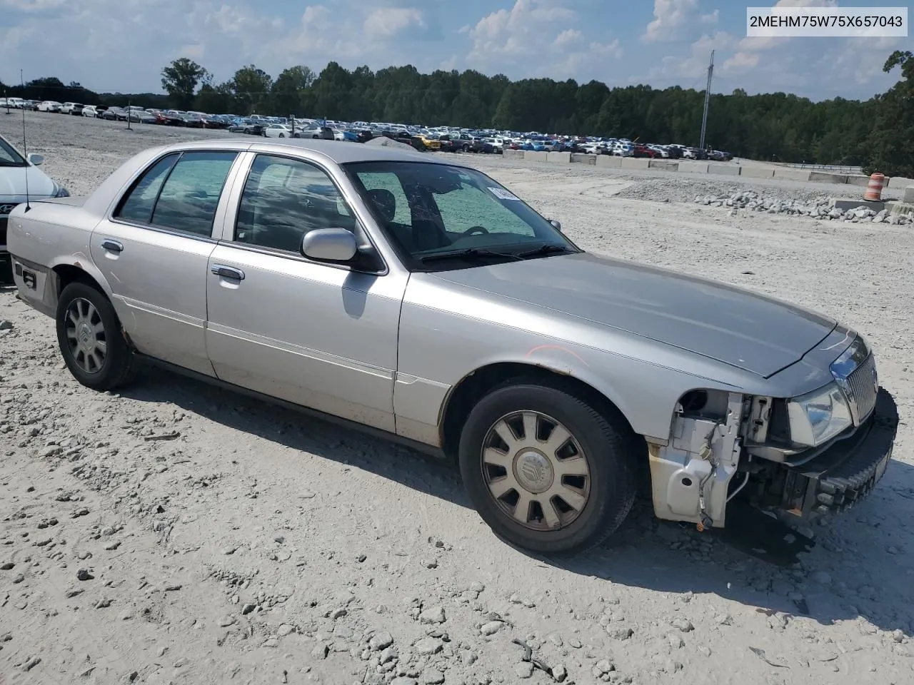 2005 Mercury Grand Marquis Ls VIN: 2MEHM75W75X657043 Lot: 71648694