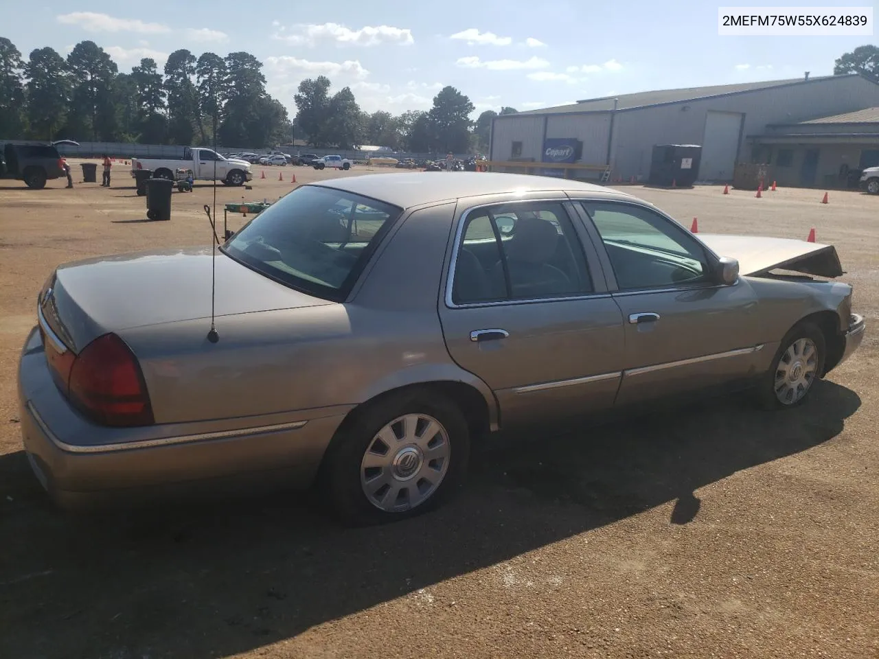 2005 Mercury Grand Marquis Ls VIN: 2MEFM75W55X624839 Lot: 72740704