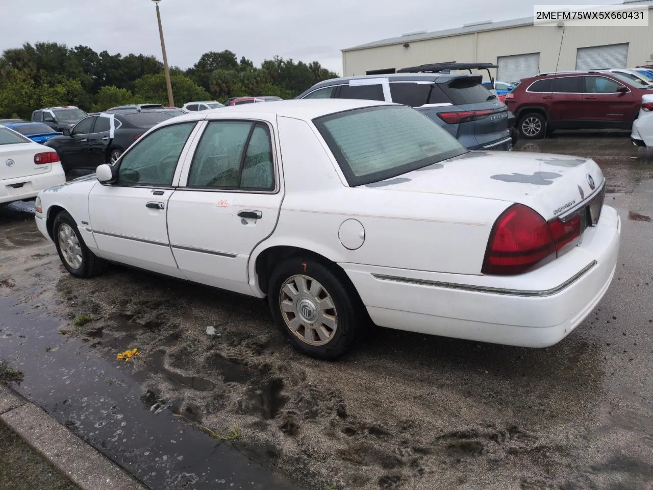 2005 Mercury Grand Marquis Ls VIN: 2MEFM75WX5X660431 Lot: 73957524