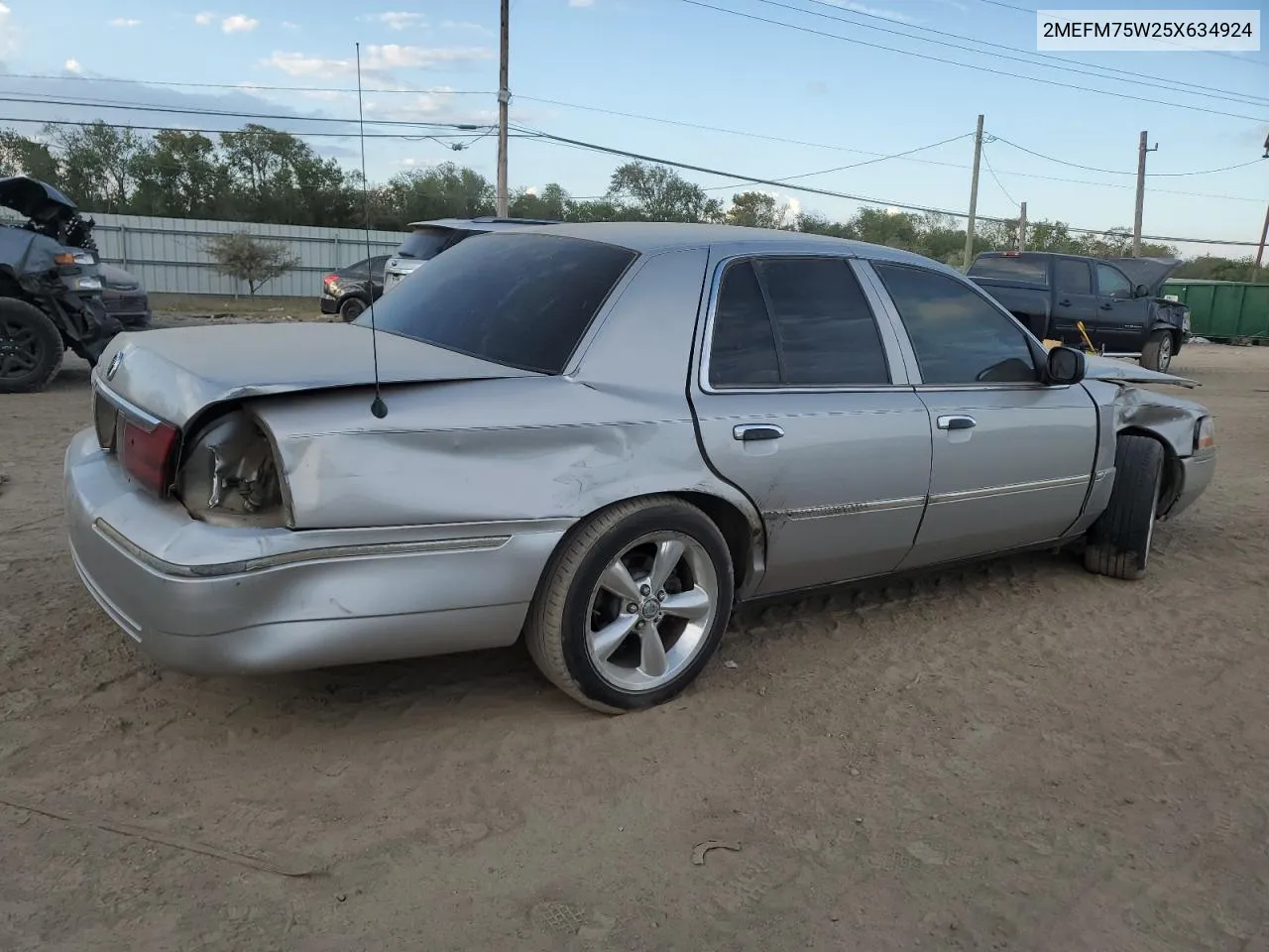 2005 Mercury Grand Marquis Ls VIN: 2MEFM75W25X634924 Lot: 74670024