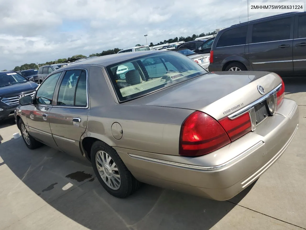 2005 Mercury Grand Marquis Ls VIN: 2MHHM75W95X631224 Lot: 75134304