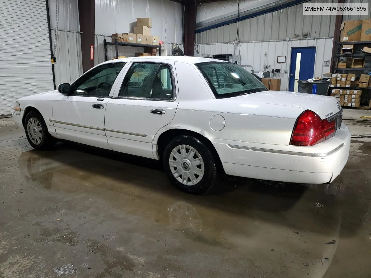 2005 Mercury Grand Marquis Gs VIN: 2MEFM74W05X661895 Lot: 75527114