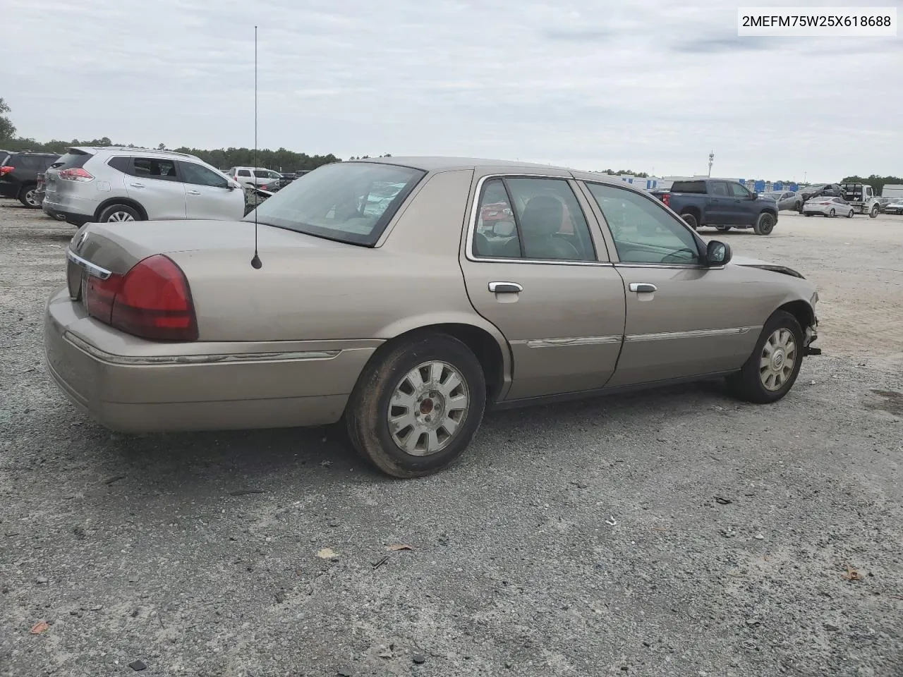 2005 Mercury Grand Marquis Ls VIN: 2MEFM75W25X618688 Lot: 75886064