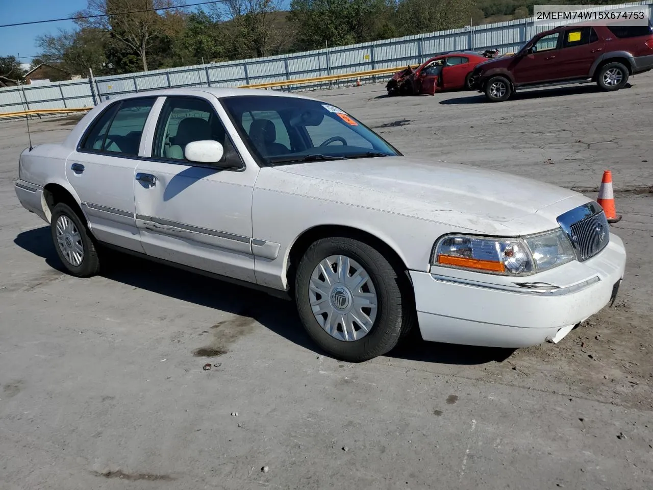 2005 Mercury Grand Marquis Gs VIN: 2MEFM74W15X674753 Lot: 76546714