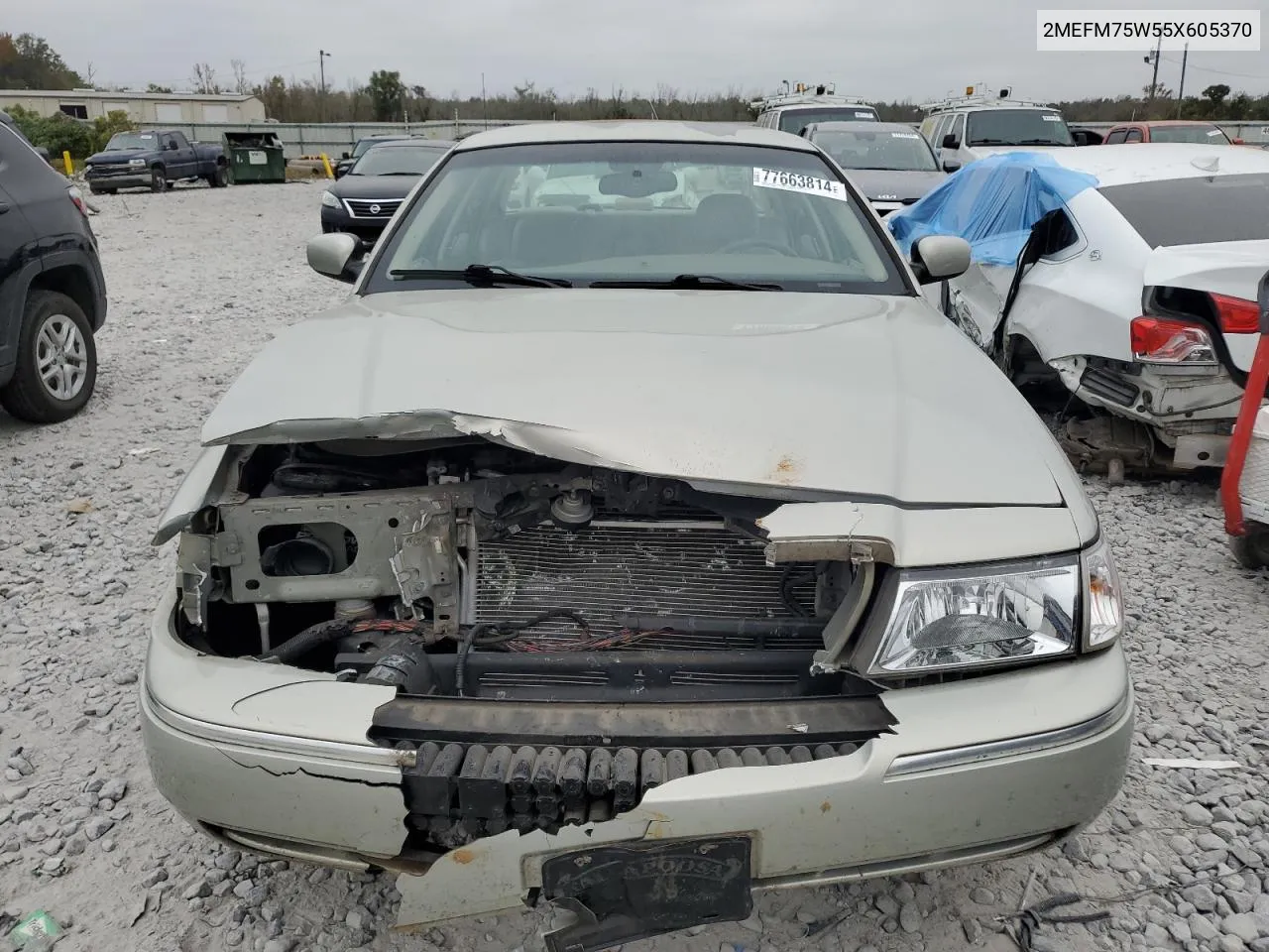 2005 Mercury Grand Marquis Ls VIN: 2MEFM75W55X605370 Lot: 77663814