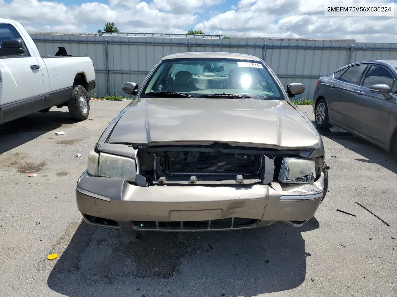 2006 Mercury Grand Marquis Ls VIN: 2MEFM75V56X636224 Lot: 59767514