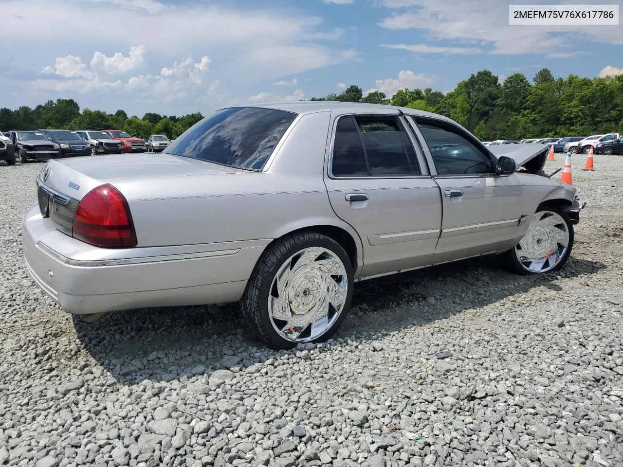 2006 Mercury Grand Marquis Ls VIN: 2MEFM75V76X617786 Lot: 62073544