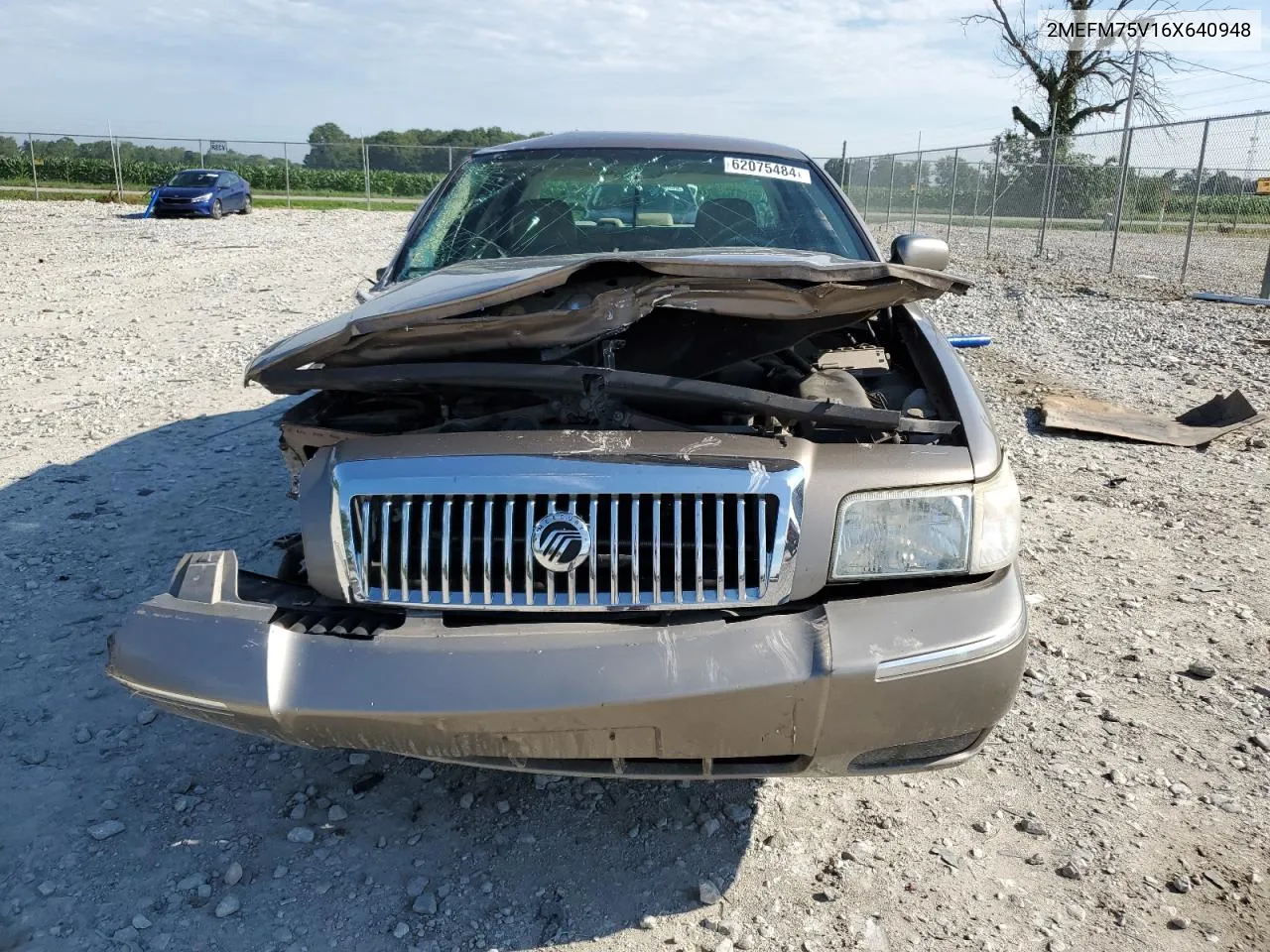 2006 Mercury Grand Marquis Ls VIN: 2MEFM75V16X640948 Lot: 62075484