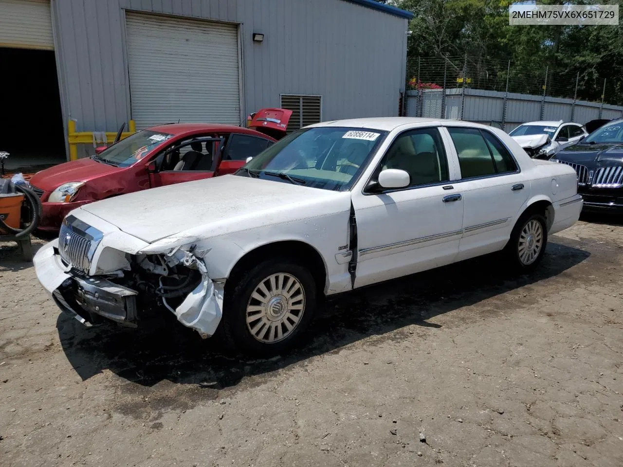 2006 Mercury Grand Marquis Ls VIN: 2MEHM75VX6X651729 Lot: 62856114