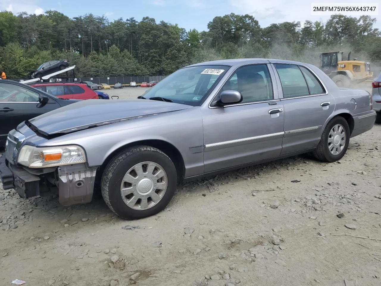 2006 Mercury Grand Marquis Ls VIN: 2MEFM75W56X643747 Lot: 65210774