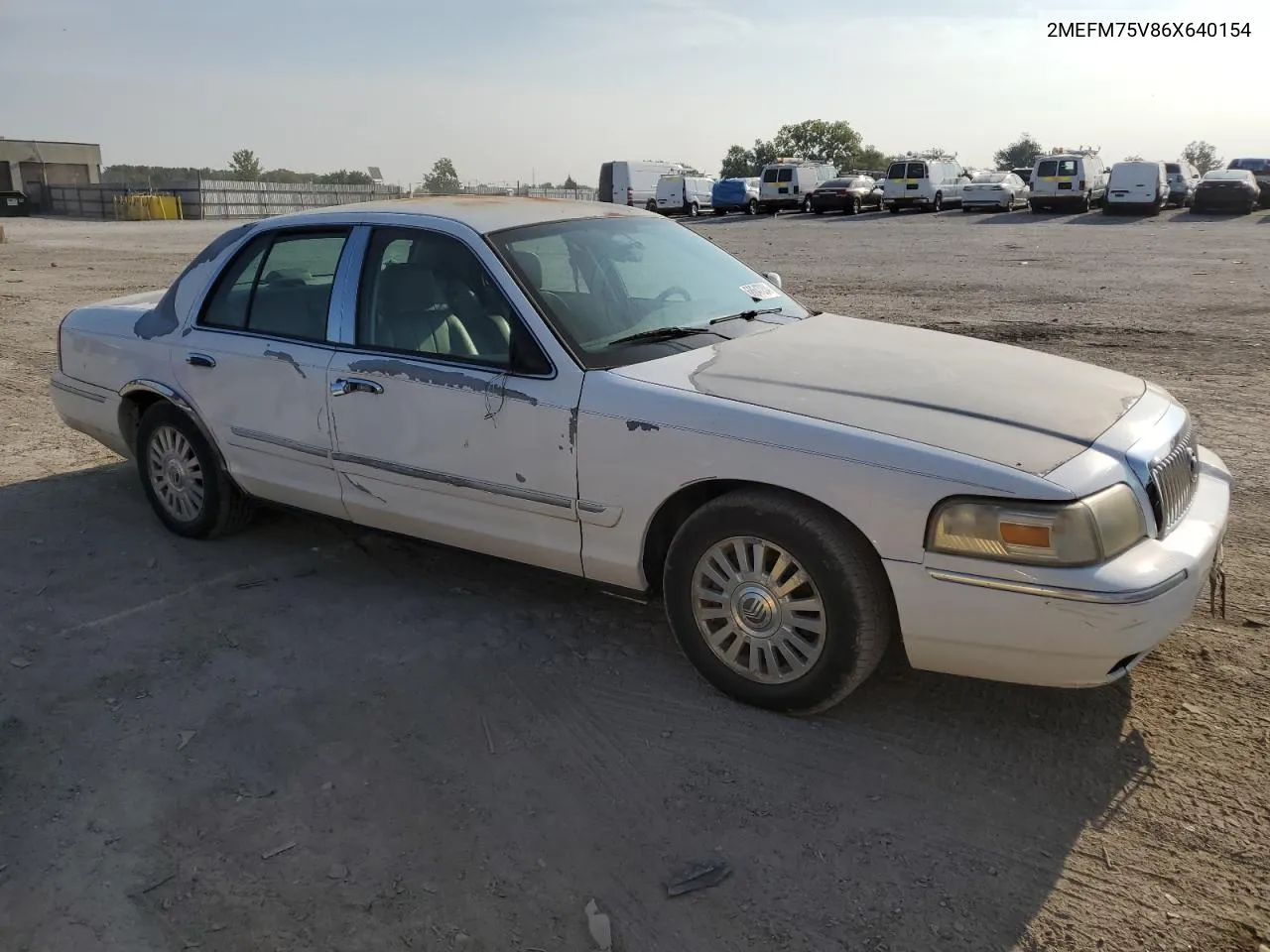 2006 Mercury Grand Marquis Ls VIN: 2MEFM75V86X640154 Lot: 68647234