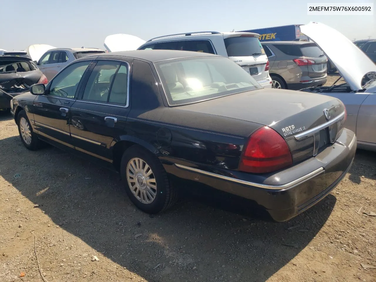 2006 Mercury Grand Marquis Ls VIN: 2MEFM75W76X600592 Lot: 68773254