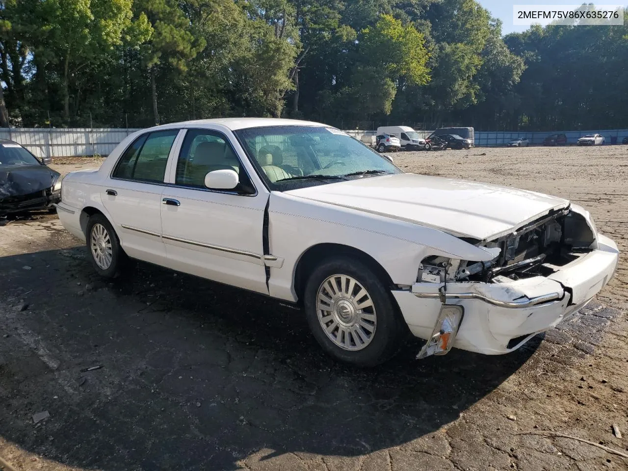 2006 Mercury Grand Marquis Ls VIN: 2MEFM75V86X635276 Lot: 68868634