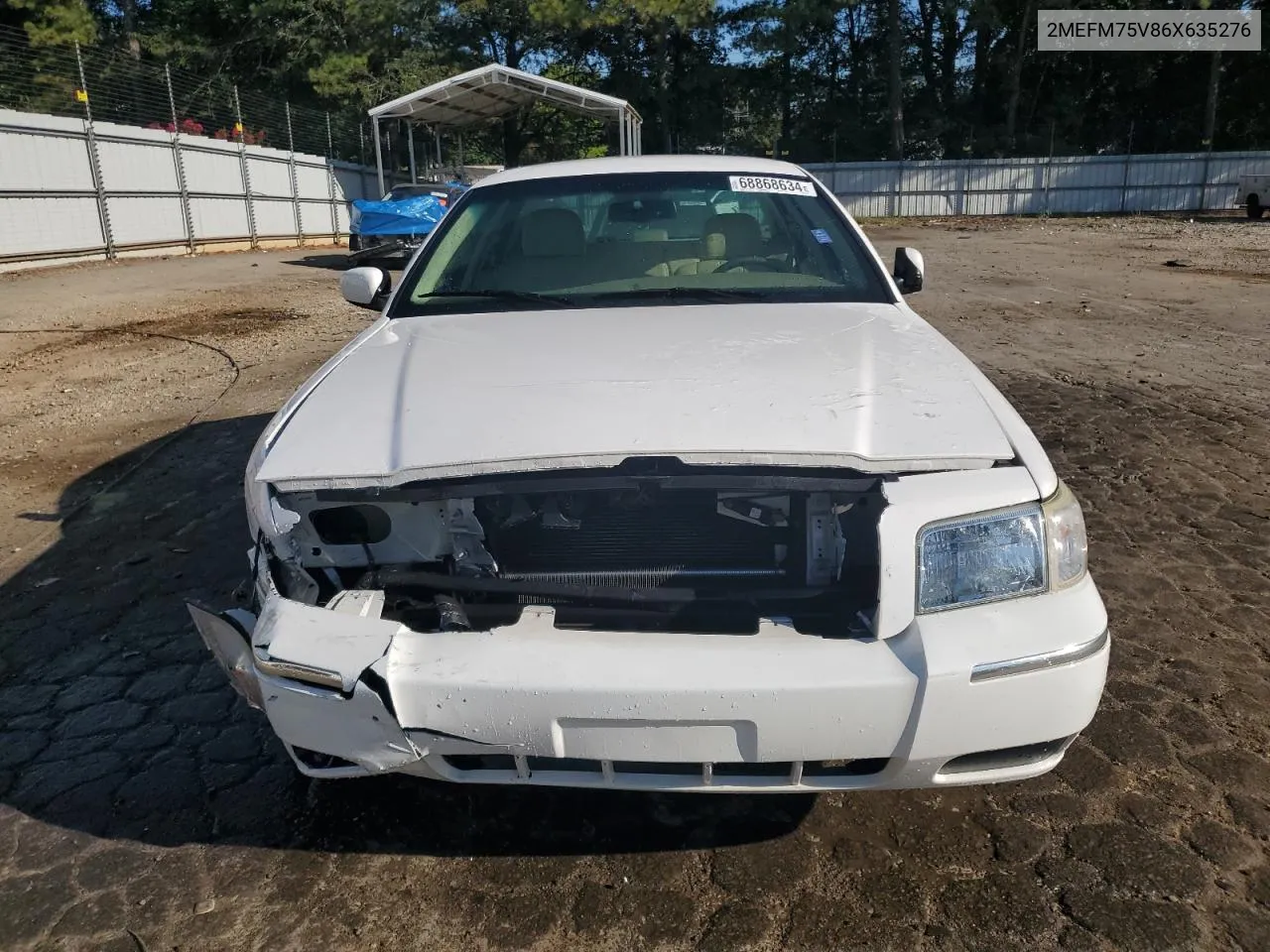 2006 Mercury Grand Marquis Ls VIN: 2MEFM75V86X635276 Lot: 68868634