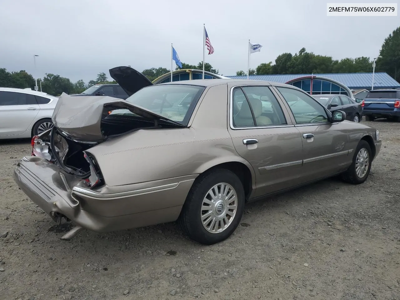 2006 Mercury Grand Marquis Ls VIN: 2MEFM75W06X602779 Lot: 70428044