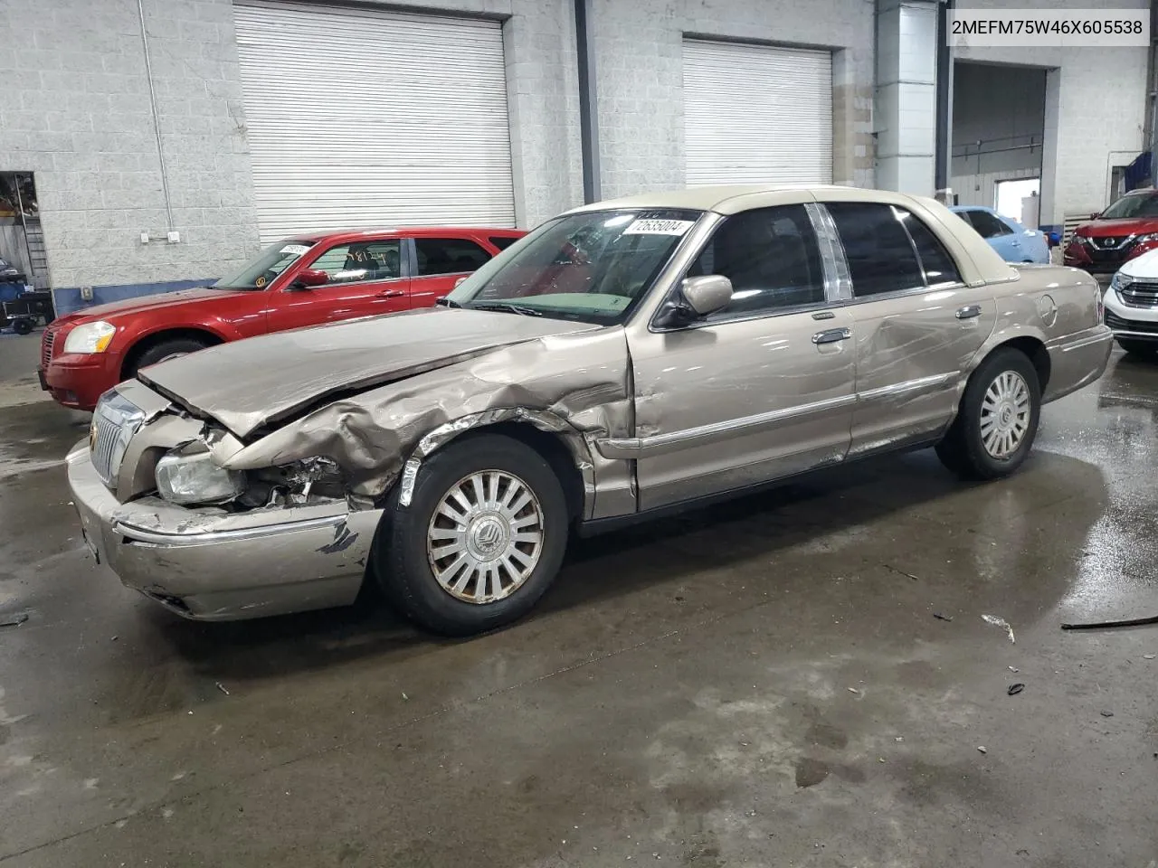 2006 Mercury Grand Marquis Ls VIN: 2MEFM75W46X605538 Lot: 72635004