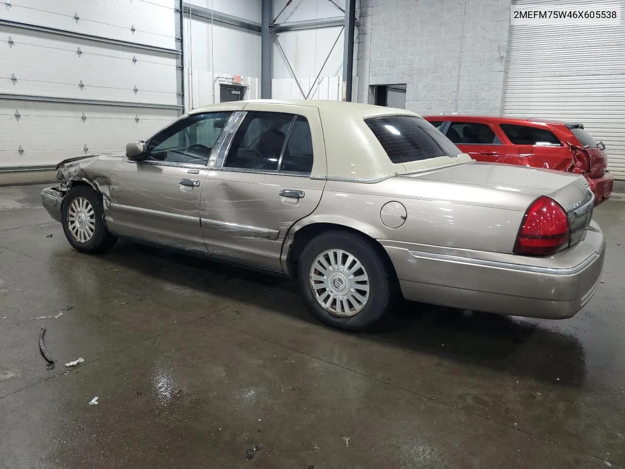 2006 Mercury Grand Marquis Ls VIN: 2MEFM75W46X605538 Lot: 72635004