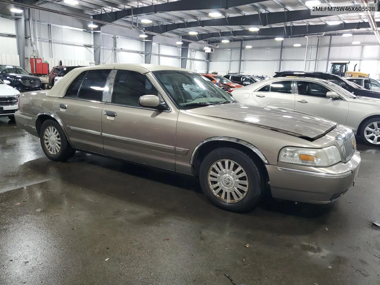 2006 Mercury Grand Marquis Ls VIN: 2MEFM75W46X605538 Lot: 72635004