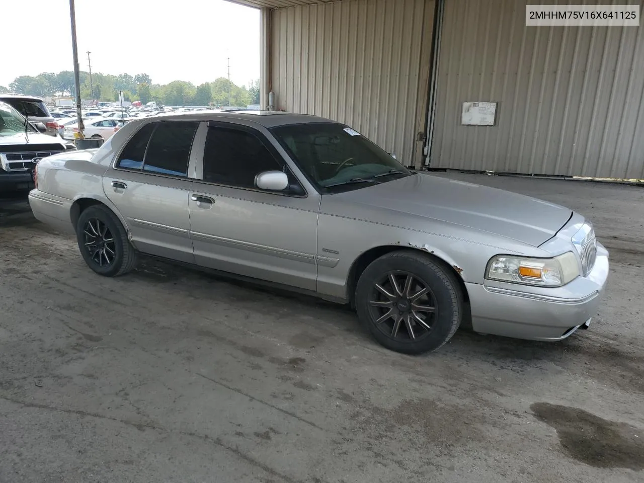 2006 Mercury Grand Marquis Ls VIN: 2MHHM75V16X641125 Lot: 73781754