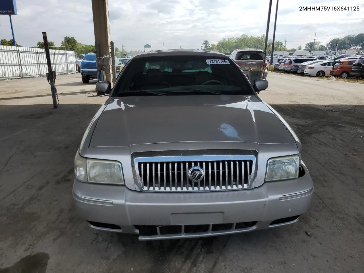 2006 Mercury Grand Marquis Ls VIN: 2MHHM75V16X641125 Lot: 73781754