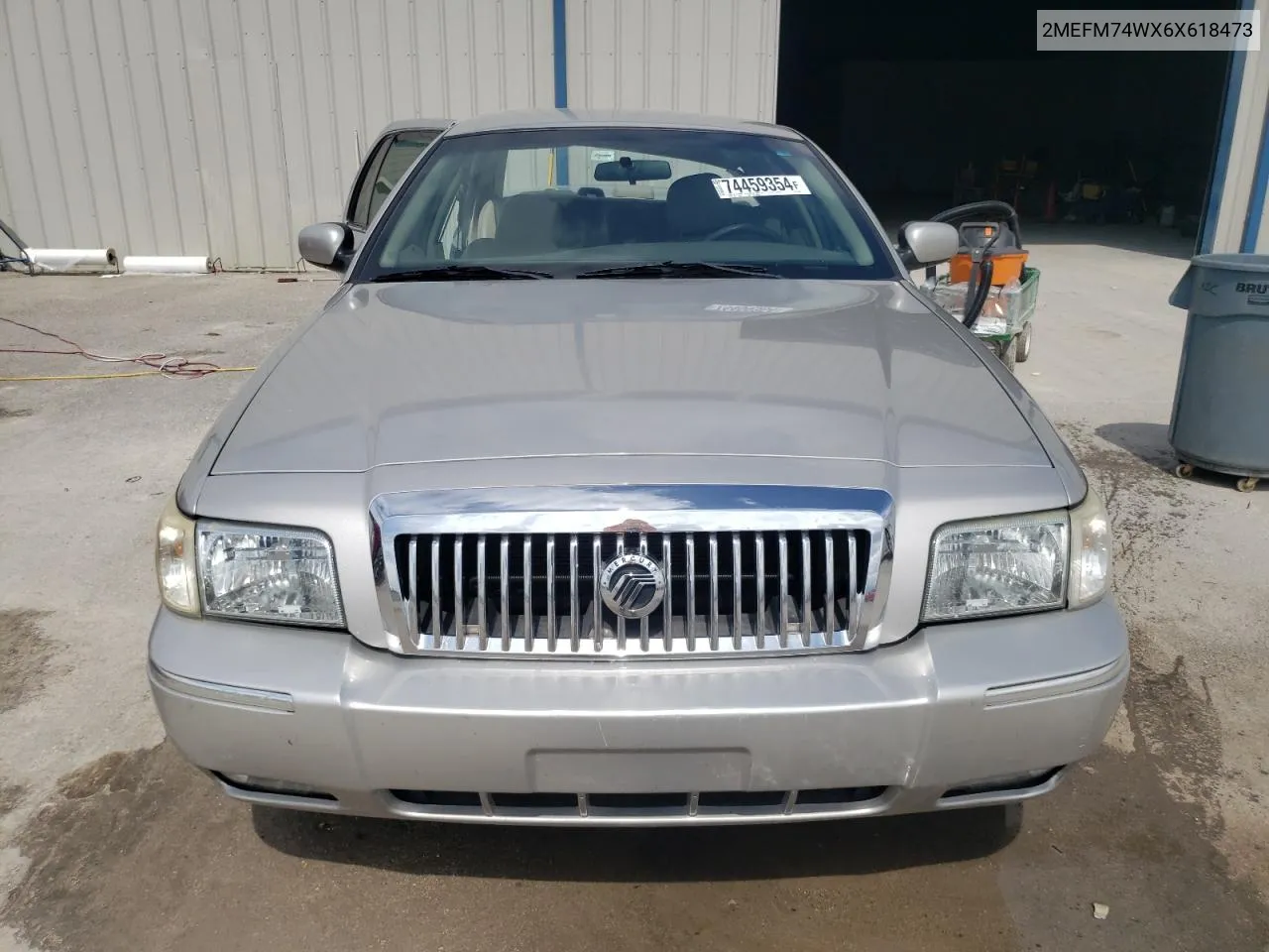 2006 Mercury Grand Marquis Gs VIN: 2MEFM74WX6X618473 Lot: 74459354