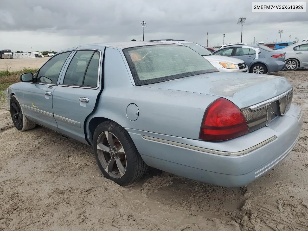 2006 Mercury Grand Marquis Gs VIN: 2MEFM74V36X613929 Lot: 74785984