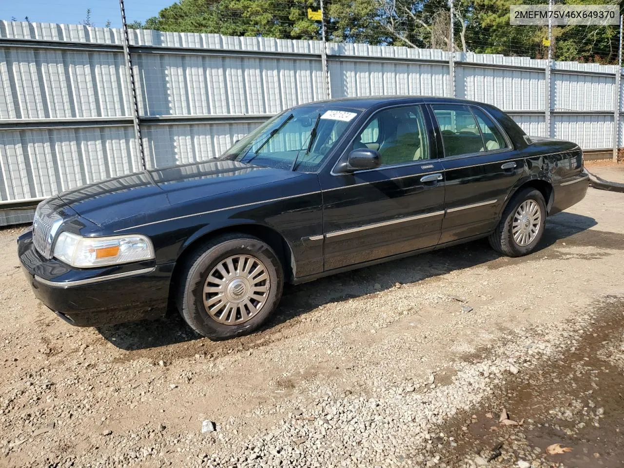 2006 Mercury Grand Marquis Ls VIN: 2MEFM75V46X649370 Lot: 74901324