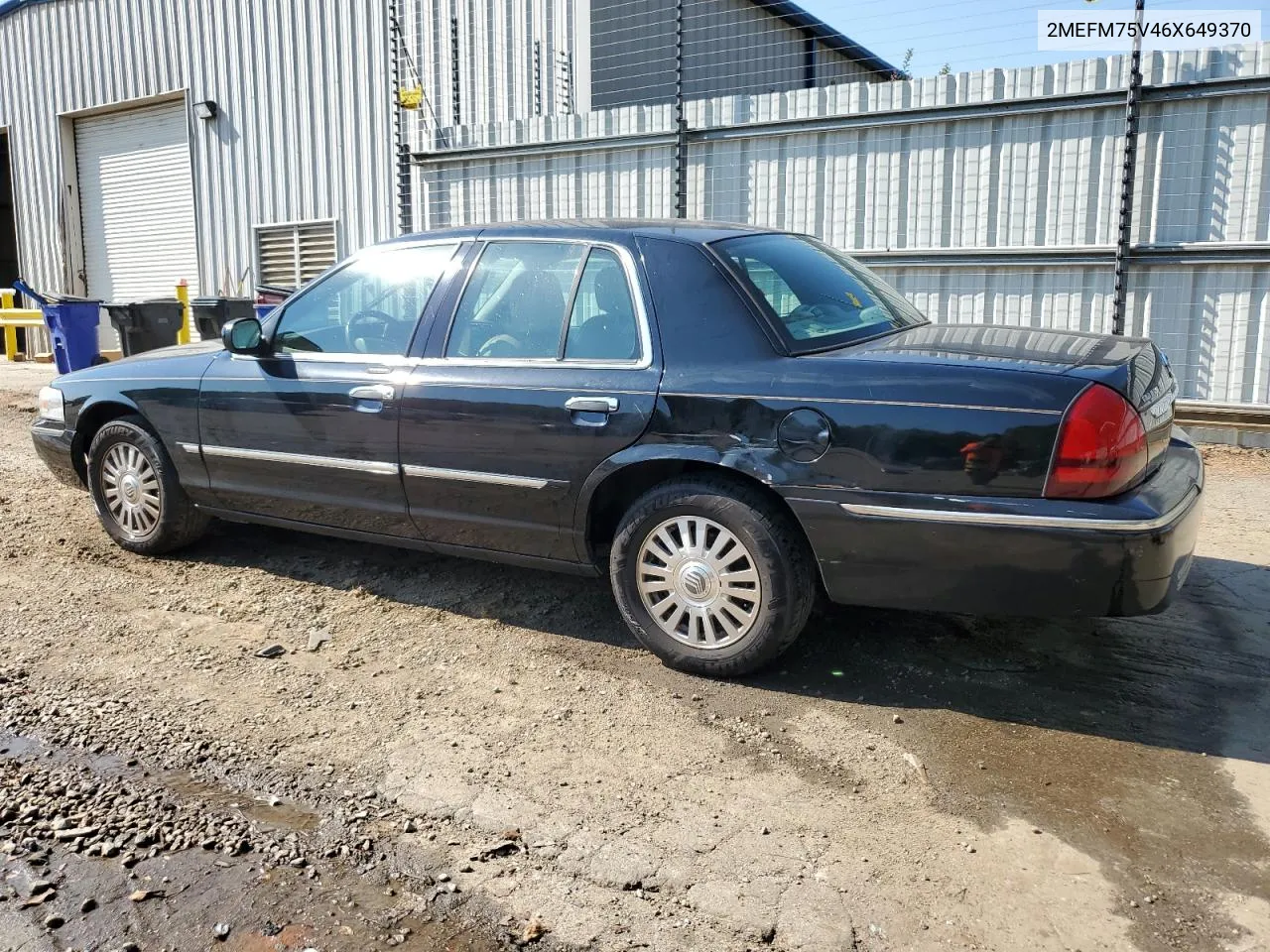 2006 Mercury Grand Marquis Ls VIN: 2MEFM75V46X649370 Lot: 74901324