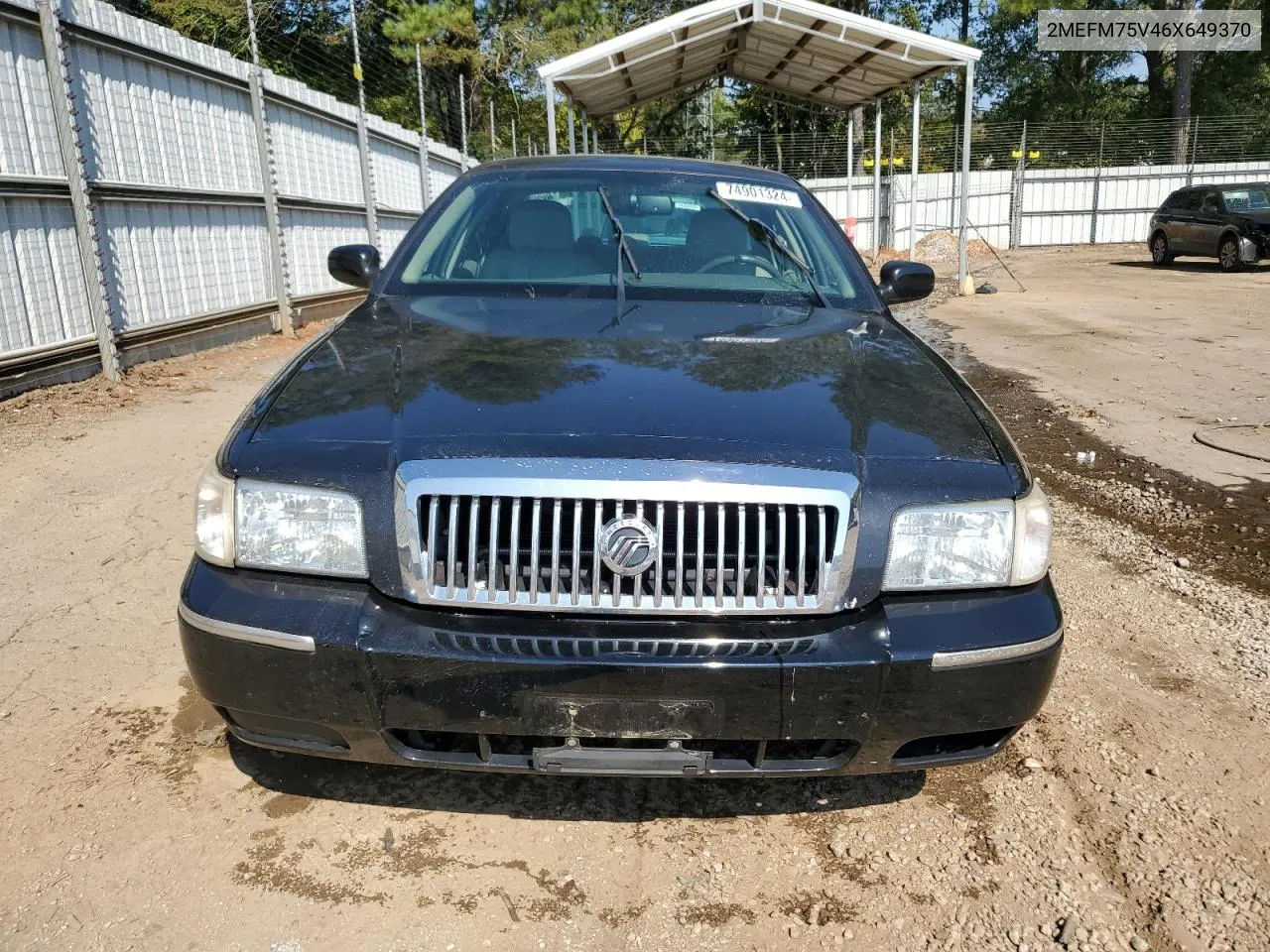 2006 Mercury Grand Marquis Ls VIN: 2MEFM75V46X649370 Lot: 74901324