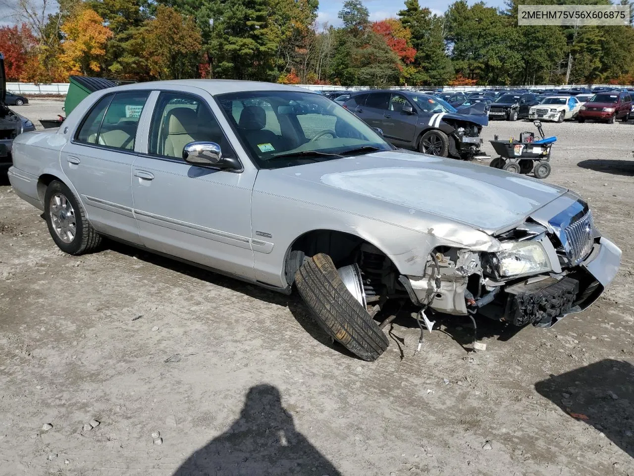 2006 Mercury Grand Marquis Ls VIN: 2MEHM75V56X606875 Lot: 75906504