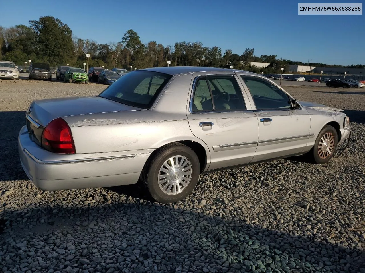 2006 Mercury Grand Marquis Ls VIN: 2MHFM75W56X633285 Lot: 76274094