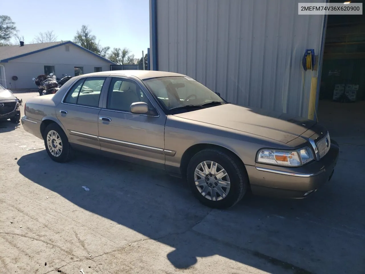 2006 Mercury Grand Marquis Gs VIN: 2MEFM74V36X620900 Lot: 76699624