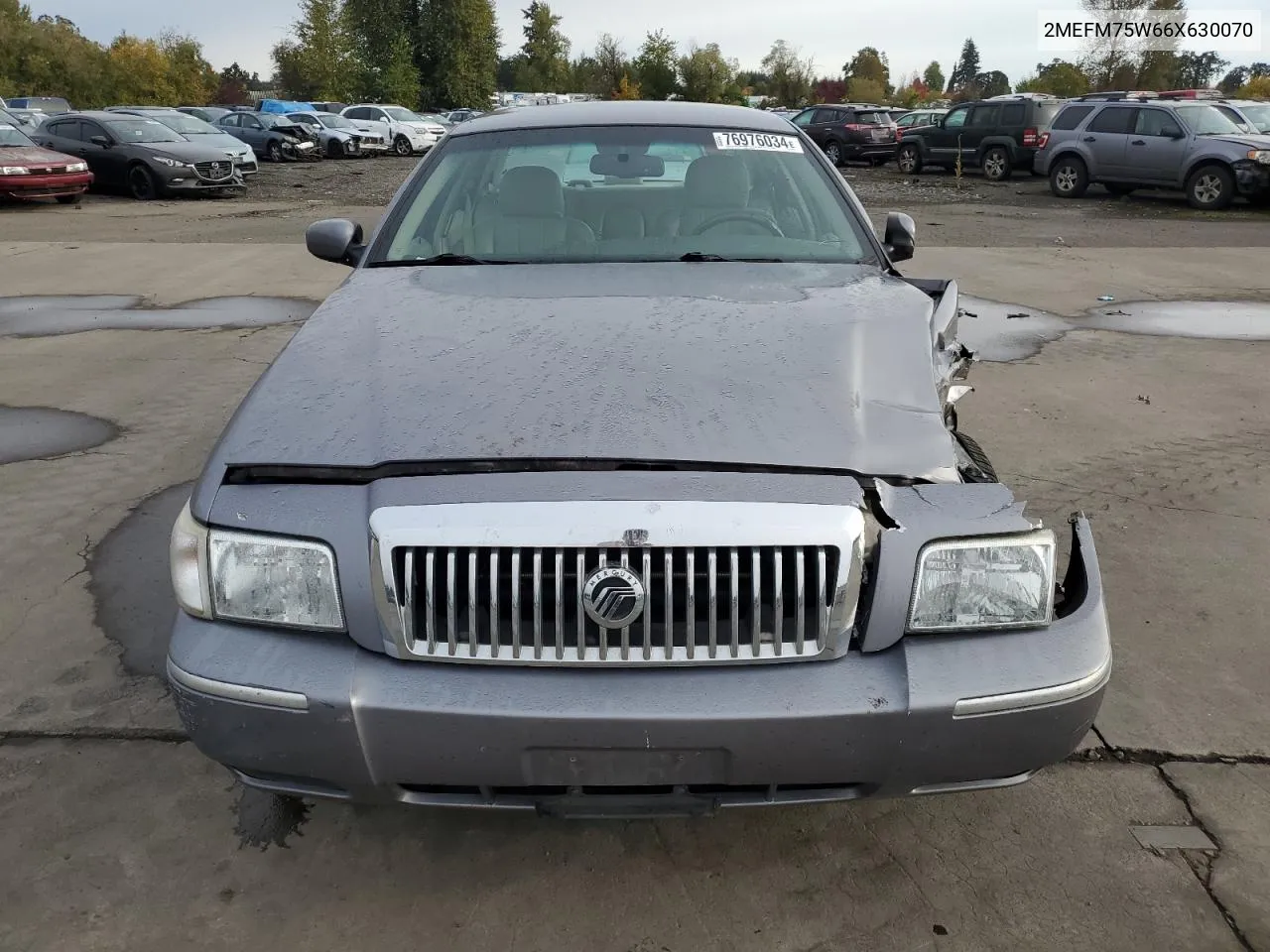 2006 Mercury Grand Marquis Ls VIN: 2MEFM75W66X630070 Lot: 76976034