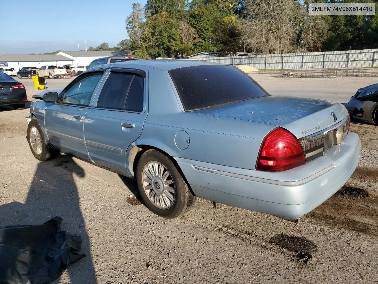 2006 Mercury Grand Marquis Gs VIN: 2MEFM74V06X614410 Lot: 77622254